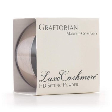 Graftobian HD LuceCashmere Setting Powder (0.7 oz) - No FlashBack, Matte, Silky Smooth Finish (Chocolate Mousse, .7 oz)