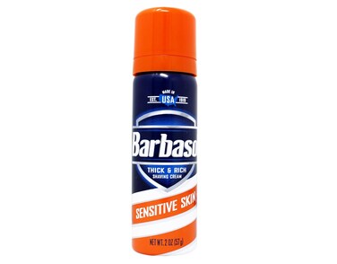 Barbasol Shave Cream Sensitive Skin Travel size 2 oz (Pack of 36)