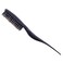 YANTAISIYU Hair Comb, 1 Pc Teasing Brush Hair Teasing Comb for Back Combing Lifting and Styling Thin Hair to Create Volume - Black (22.2(L)*1.5(W)cm, Nylon + Plastic Handle, Quantity:1 Piece)