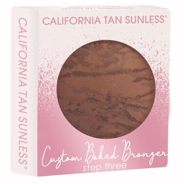 California Tan Custom Baked Bronzer Bronzing Powder, Highlight Bronzing Compact