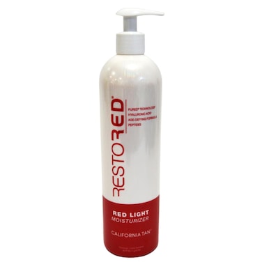 California Tan Restored Moisturizer, Daily Body Lotion - 16 ounces - Red Light Therapy Bed Age-Defying Formula
