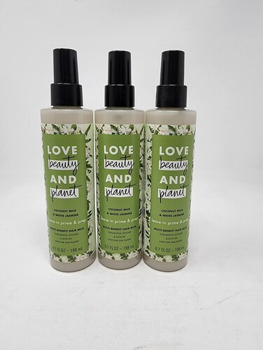 Love Beauty And Planet Coconut Milk &amp; White Jasmine Leave in Prime and Prep Hair Milk PACK OF 3