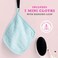 ERASE YOUR FACE Makeup Remover Cloths - Reusable Microfiber Face Towels to Cleanse &amp; Remove Makeup - Water Activated, Dual-Sided Design for Easy Use (7 Count)