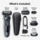 Braun Series 6 6046cs Electric Razor for Men, Wet &amp; Dry, Electric Razor, Rechargeable, Cordless Foil Shaver with Charging Stand, Travel Case and Precision Trimmer, Black