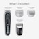 Braun Body Groomer 5 for Men, BG5340, Manscaping Tool, SkinShield Technology, Sensitive Comb, Lifetime Sharp Metal Blade, Body Groomer for Men, Gray/White