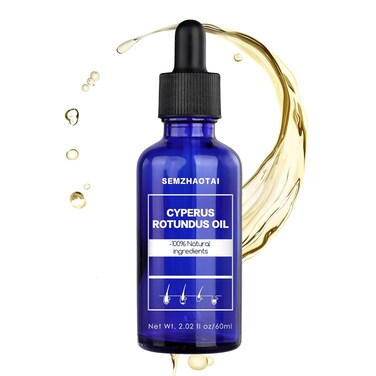 Cyperus Rotundus Oil - Natural Nut Grass Oil for Hair Removal, Reducing Body Hair Growth, Smooth Skin &amp; Moisturizing, Soothing &amp; Gentle, Ideal for All Skin Types (1pc, 60ml)