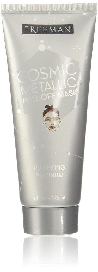 Freeman Cosmic Metallic Peel-Off Mask - Purifying Platinum for Women - 6 oz Mask