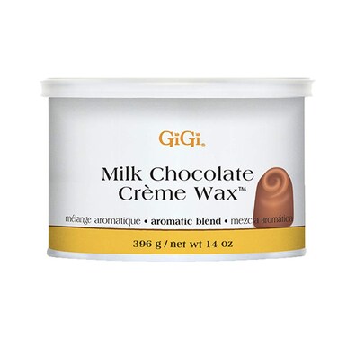 GiGi Milk Chocolate Cr&egrave;me Hair Removal Wax, Soft Wax for Coarse &amp; Resistant Hair, with Cocoa Seed Extract, 14 oz