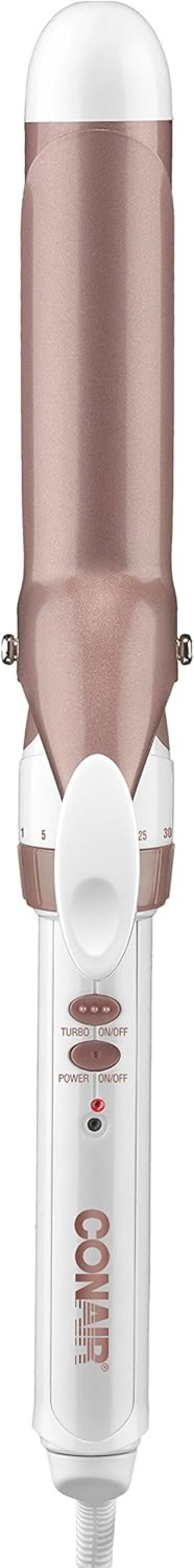 Conair Double Ceramic 1 1/4-Inch Curling Iron, 1 &frac14; inch barrel produces loose curls &ndash; for use on medium and long hair