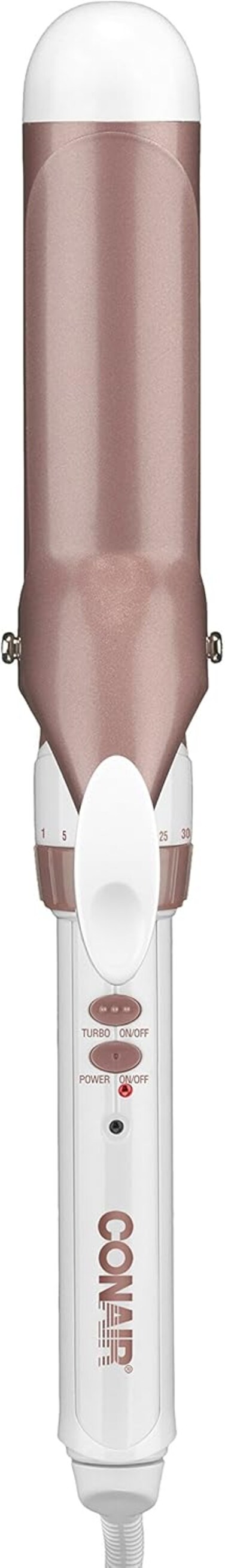 Conair Double Ceramic 1 1/2-Inch Curling Iron, 1 &frac12; inch barrel produces soft waves &ndash; for use on medium and long hair