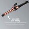 CONAIR INFINITIPRO Rose Gold Titanium 1-Inch Curling Iron, 1-inch barrel produces classic curls &ndash; for use on short, medium, and long hair
