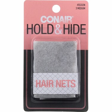 Conair 55332 3 Piece Brown Hair Net, 0.3 Ounce (Pack of 2)2