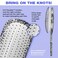 The Knot Dr. hair brush by Conair - Detangling hair brush - Removes Knots and Tangles in wet or dry hair- hair brushes for women - Floral Print