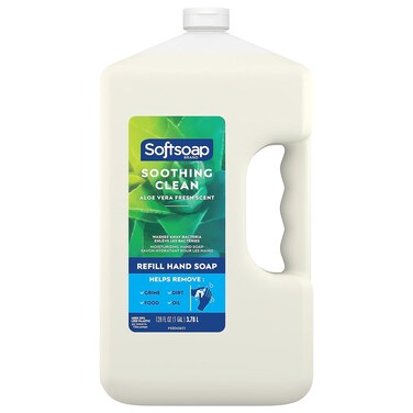 Softsoap Soothing Clean Liquid Hand Soap Refill, Aloe Vera Scent, 1 Gallon (201900) (792739)