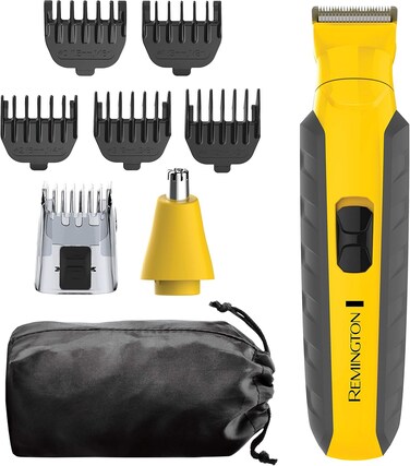 Remington&reg; Virtually Indestructible All-in-One Grooming Kit, Yellow, PG6856