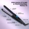 Remington 1/2" Flat Iron, Hair Straightener with Anti-Static Technology, 15-Second Heat Up &amp; 60 Minute Auto Shut Off, 30% Longer Ceramic Floating Plates, Titanium + Ceramic Coating