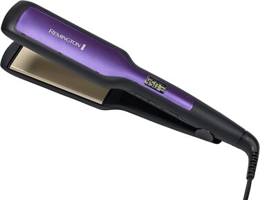 Remington 1 3/4" Flat Iron, Hair Straightener with Anti-Static Technology, 30-Second Heat Up &amp; 60 Minute Auto Shut-Off, 30% Longer Ceramic Floating Plates, Titanium + Ceramic Coating