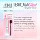 Ardell Brow Glue Crystal Clear, Instant Lamination Lift with Dual Sided Styling Brush, All day Extreme Hold Clear Eyebrow Gel for Fluffy, Defined Brows, 0.35 oz