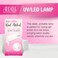 Ardell UV/LED Gel Lamp, Travel Size UV/LED Lamp, 6-Watt Curing Lamp for Gel Strips and Polish, Durable Compact LED Lamp with Timer Settings, 1-Pack