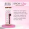 Ardell Brow Glue in Medium Brown with Dual Sided Styling Brush - Instant Lamination Lift for Natural, Defined Brows, All day Extreme Hold Eyebrow Gel, 0.35 oz