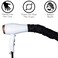 S&amp;T INC. Bonnet Hood Hair Dryer Attachment for Drying, Styling, Curling, and Deep Conditioning, Adjustable, Storage Bag Included, Black