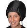 S&amp;T INC. Bonnet Hood Hair Dryer Attachment for Drying, Styling, Curling, and Deep Conditioning, Adjustable, Storage Bag Included, Black