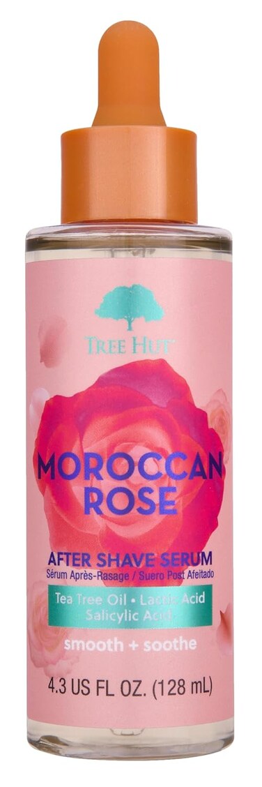 Tree Hut Moroccan Rose After Shave Serum   Helps Keep Skin Smooth &amp; Soothed After Shaving   Sensitive   4.3 fl oz.