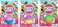 JA-RU Fizzy Bombs with Surprise Toys for Girls (3 Units) Assorted Mystery Accessories. Fizzes Just Like a Kids Bath Bombs with Surprise Inside. Bulk Birthday Party Favors. 1833-3s