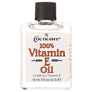 COCOCARE 100% Vitamin E Oil - Maximum Moisture for Dry Skin - 28000 I.U Wrinkle Reduction - 1 Fl Oz (Pack of 2)