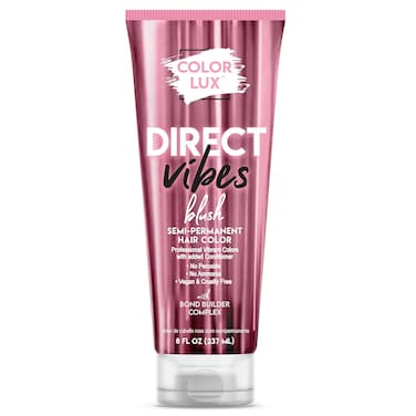 Direct Vibes Semi-Permanent Hair Color, Blush, Vibrant &amp; Long-Lasting Shade, Ammonia-Free, Vegan, Sulfate-Free, Paraben-Free, 8 fl oz