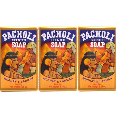 PATCHOULI SCENTED SOAP 3.3oz JABON de PACHOLI SAVON QTY-3