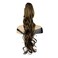 Long Wavy Curly Styled Clip In Claw Ponytail Hair Extension Synthetic Hairpiece Women Cosplay Wigs Golden Brown