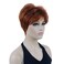 Lydell 6" Short Straight Layered Shaggy Full Synthetic Wig Classic Cap (130 Copper Red)