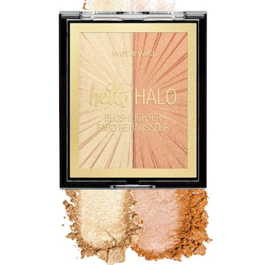 wet n wild MegaGlo Blushlighter, Blendable Blush &amp; Highlighter Set, Shimmery Metallic Finish, I Met Someone