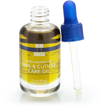 Blue Cross Nail &amp; Cuticle Care Oil, Mineral Oil Free, Hydrating, Moisturizing, All Natural Professional Nail + Cuticle Care, Lemongrass/Lavender Scented Essential Oils, Made in USA, 1 floz/30mL