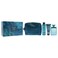 Guess Uomo Acqua for Men - 4 Pc Gift Set 3.4oz EDT Spray, 6oz Deodorizing Body Spray, 3.4oz Shower Gel, Pouch