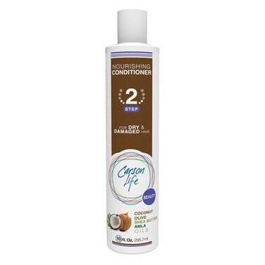 Carson Life Nourishing Conditioner for Dry or Damaged Hair - Repair Conditioner for Color Treated Hair - Sulfate and Paraben Free - Coconut, Olive and Amla Oils, Shea Butter (Single)