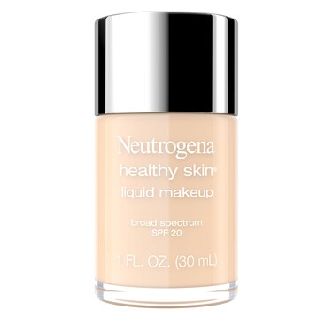 Neutrogena Healthy Skin Liquid Makeup Foundation, Broad Spectrum SPF 20 Sunscreen, Lightweight &amp; Flawless Coverage Foundation with Antioxidant Vitamin E &amp; Feverfew, 30 Buff, 1 fl. oz