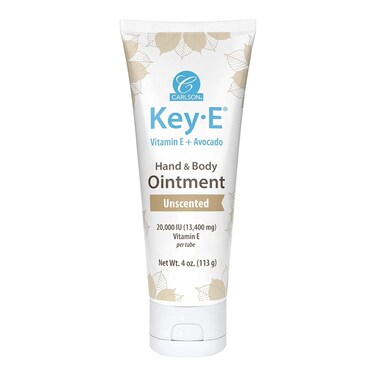 Carlson - Key-E Hand and Body Ointment, For Dry &amp; Rough Skin, Avocado + Coconut Oil + Beeswax + Vitamin E, Unscented, 4 oz