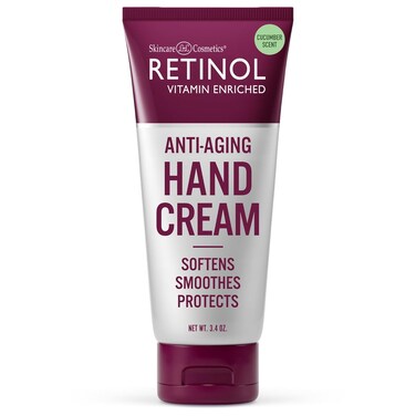 Retinol Anti-Aging Hand Cream&ndash;The Original Retinol For Younger Looking Hands &ndash;Rich Hand Cream Conditions. Protects Skin, Nails &amp; Cuticles &ndash; Vitamin A Minimizes Age&rsquo;s Effect on Skin (cucumber scent)