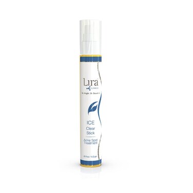 Lira Clinical ICE Clear Stick - On-the-Go Acne Spot Treatment Stick Infused with Salicylic Acid &amp; Collagen Peptides - Quick Fix Pimple Stick to Combat Breakouts &amp; Reduce Redness - 0.5 fl oz