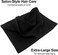 Eurow Ultra-Soft &amp; Absorbent Cotton Salon Towels for Home, Beauty, Gym &amp; Professional Salons, Fast-Drying for Hair, Hands &amp; Spa Use, Durable &amp; Machine Washable, 16" x 27", 24-Pack, Black