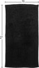 Eurow Ultra-Soft &amp; Absorbent Cotton Salon Towels for Home, Beauty, Gym &amp; Professional Salons, Fast-Drying for Hair, Hands &amp; Spa Use, Durable &amp; Machine Washable, 16" x 27", 24-Pack, Black