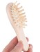 Eco-Friendly 2-Pack Bamboo Hairbrush Set: 100% Natural Bamboo Bristles for All Hair Types - Gentle Scalp Massage, Anti-Static Detangling with Rubber Padded Cushion