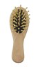 Eco-Friendly 2-Pack Bamboo Hairbrush Set: 100% Natural Bamboo Bristles for All Hair Types - Gentle Scalp Massage, Anti-Static Detangling with Rubber Padded Cushion