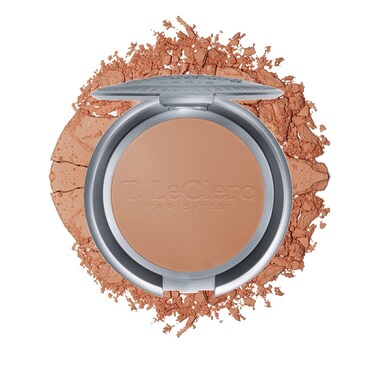 T. Leclerc Compact Pressed Powder - Super-Blendable Face Makeup Longwear Portable Matte Finish Radiant Natural Medium to Full Coverage Airbrushing Mineral Base For Pores &amp; Imperfections (Dor&eacute;)