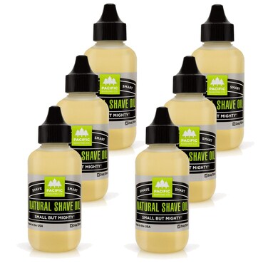 Pacific Shaving Company Natural Shaving Oil, 2 oz 6 Pack