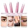 Eyebrow Tweezer Set, 4 Pcs Professional Stainless Steel Tweezers for Women, Precision Tweezer for Facial Hair, Splinter and Ingrown Hair Removal（Rose Gold）