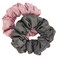 Jenny Capp 2pc Scrunchies for Women - Gray &amp; Pink Scrunchie Value Pack - Soft Hair Scrunchies For Women's Hair