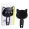 Forever 21 Hairbrush - 1pc Cute Animal Character Hairbrush, Comfort &amp; Control Cushion Hair Brush w/Gentle Bristles, Cushion Base, and Animal Ears (BLACK CAT)